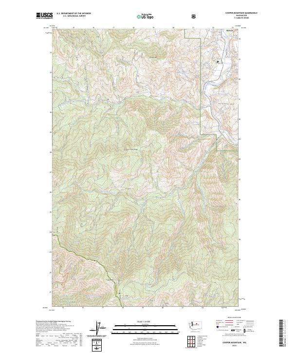 USGS Topographic Map – Cooper Mountain