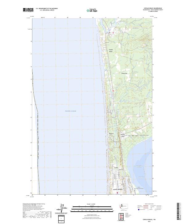 USGS Topographic Map – Copalis Beach