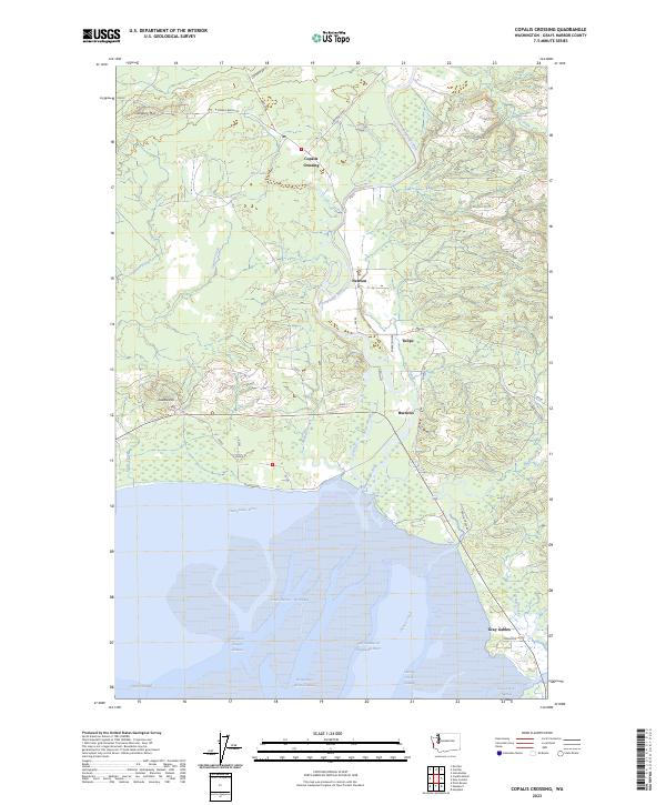 USGS Topographic Map – Copalis Crossing