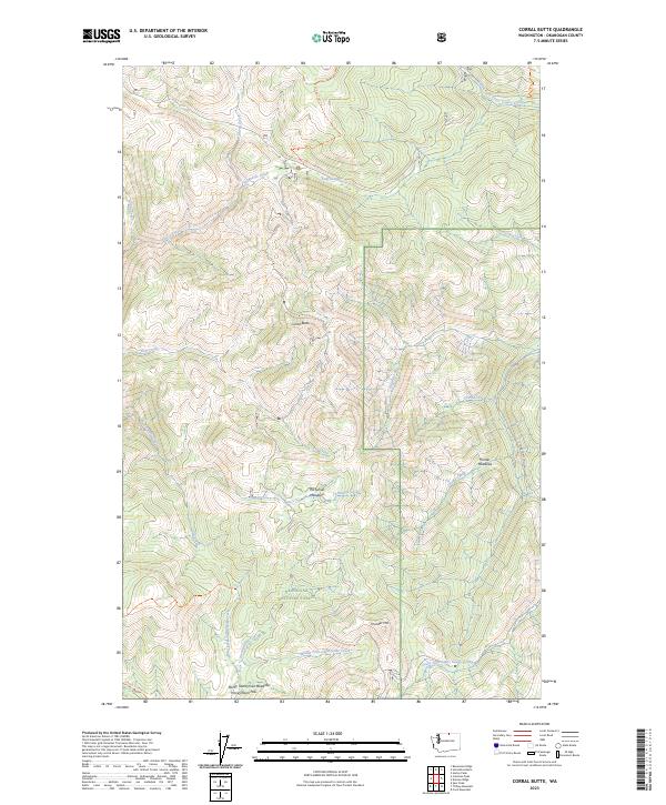 USGS Topographic Map – Corral Butte