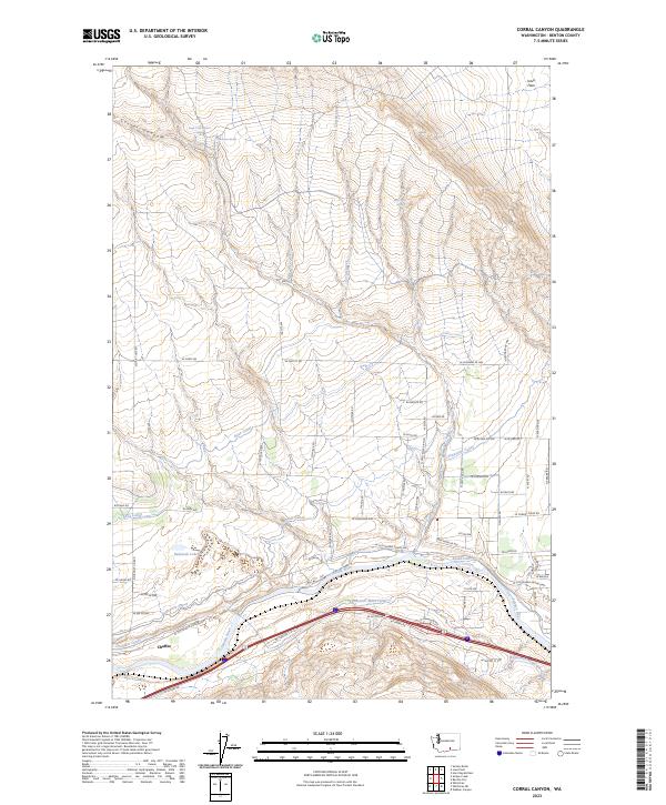 USGS Topographic Map – Corral Canyon