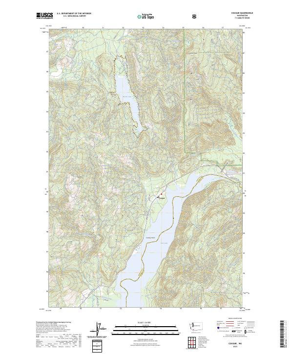 USGS Topographic Map – Cougar
