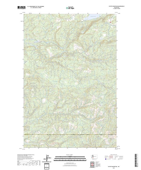 USGS Topographic Map – Coyote Mountain