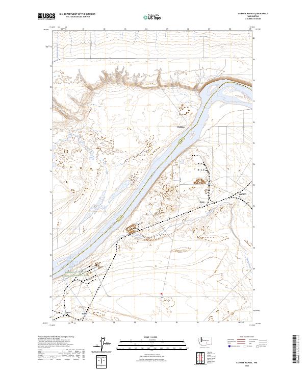 USGS Topographic Map – Coyote Rapids