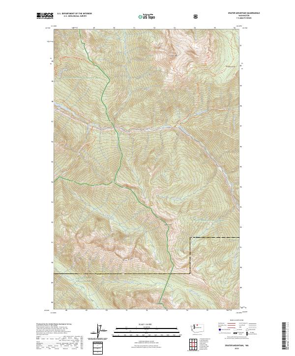 USGS Topographic Map – Crater Mountain