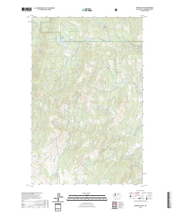 USGS Topographic Map – Crawfish Lake