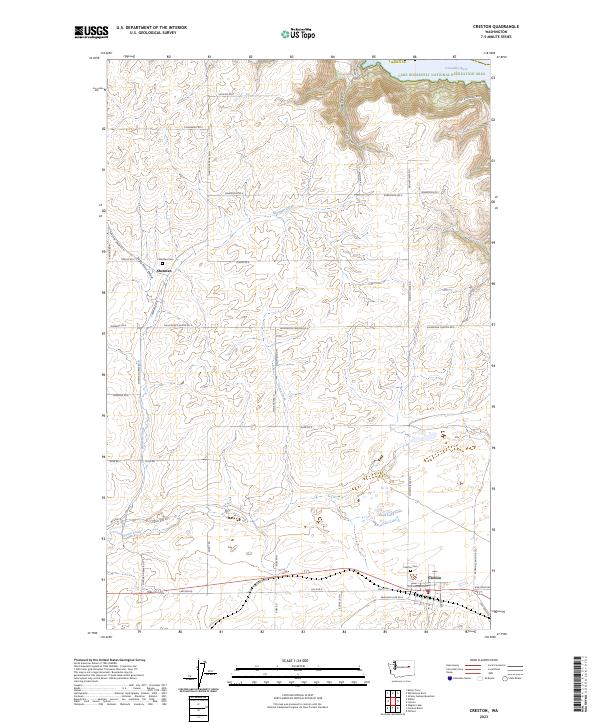 USGS Topographic Map – Creston