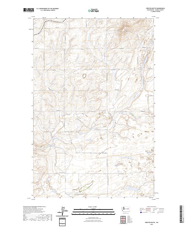 USGS Topographic Map – Creston Butte