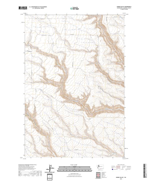 USGS Topographic Map – Crider Valley