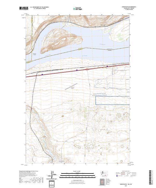 USGS Topographic Map – Crow Butte