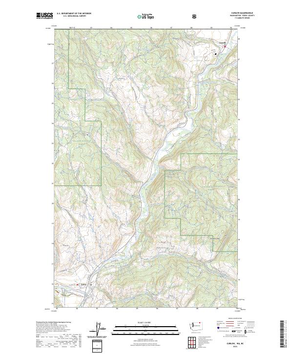 USGS Topographic Map – Curlew