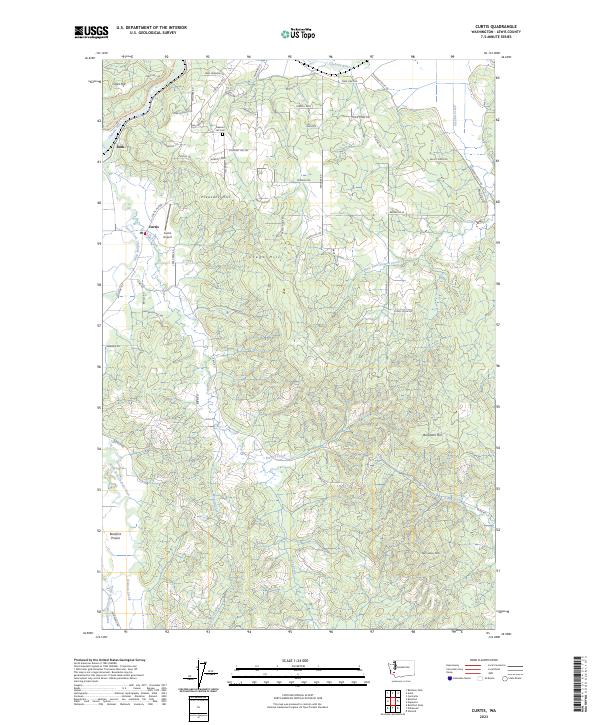 USGS Topographic Map – Curtis