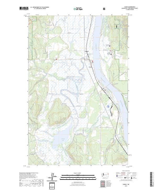 USGS Topographic Map – Cusick