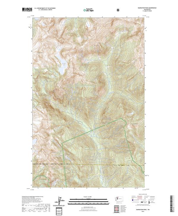 USGS Topographic Map – Damnation Peak