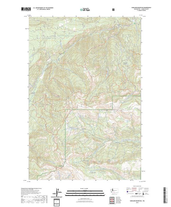 USGS Topographic Map – Darland Mountain