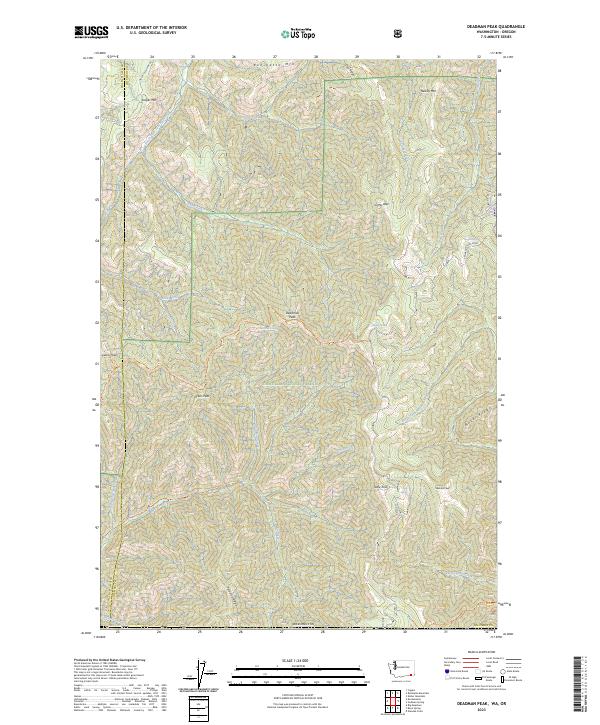 USGS Topographic Map – Deadman Peak