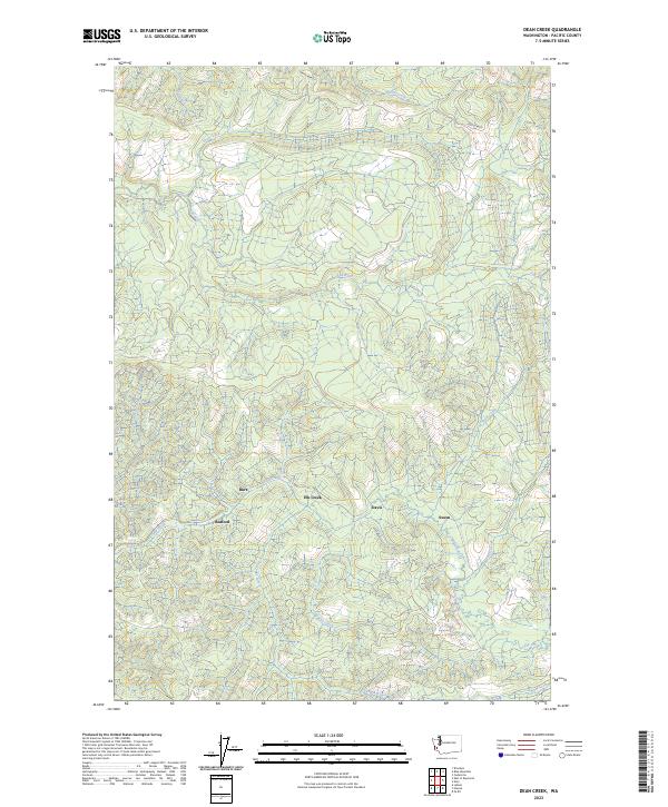 USGS Topographic Map – Dean Creek