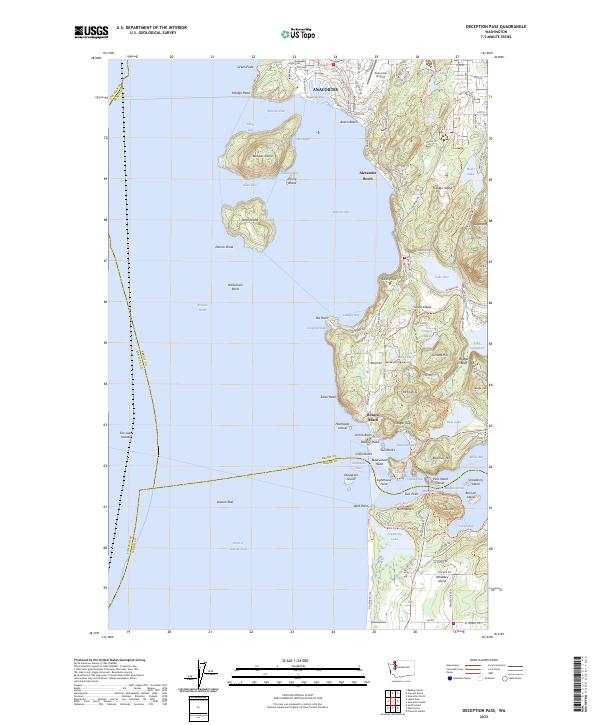 USGS Topographic Map – Deception Pass