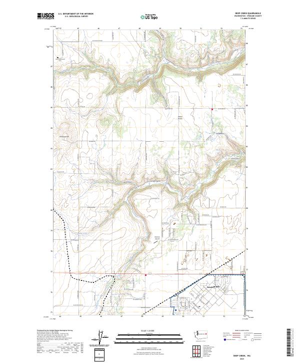 USGS Topographic Map – Deep Creek