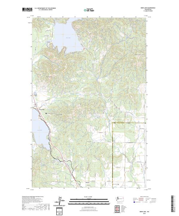 USGS Topographic Map – Deer Lake