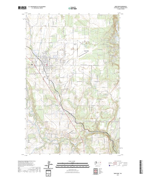 USGS Topographic Map – Deer Park