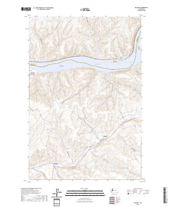 USGS Topographic Map – Delaney