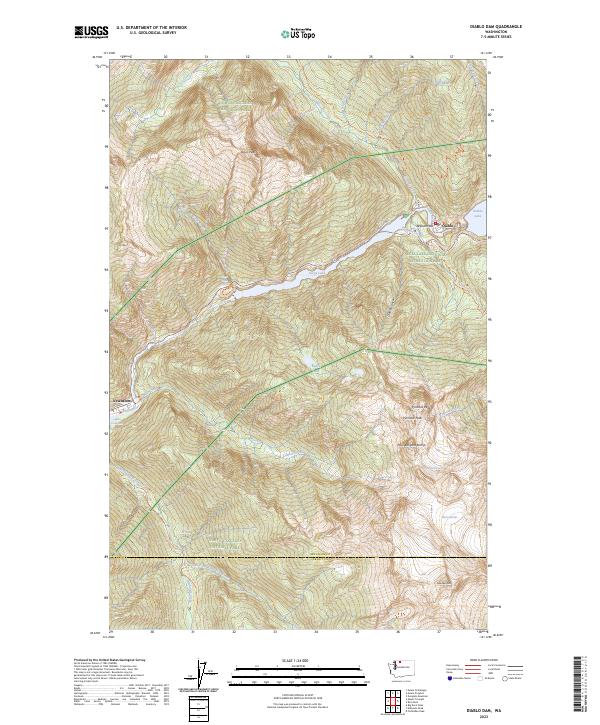 USGS Topographic Map – Diablo Dam