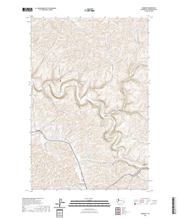 USGS Topographic Map – Diamond