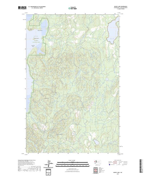 USGS Topographic Map – Dickey Lake