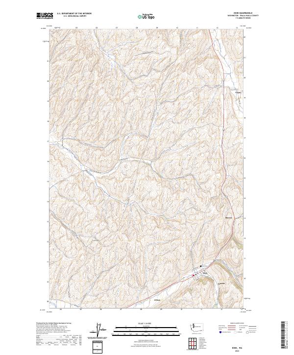 USGS Topographic Map – Dixie