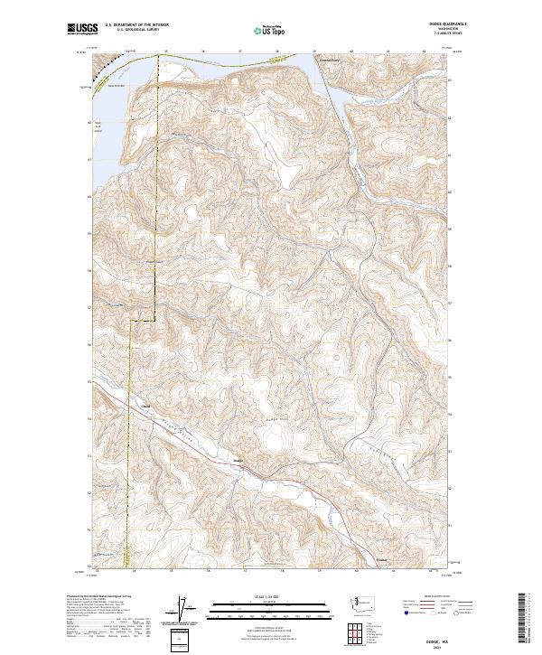 USGS Topographic Map – Dodge
