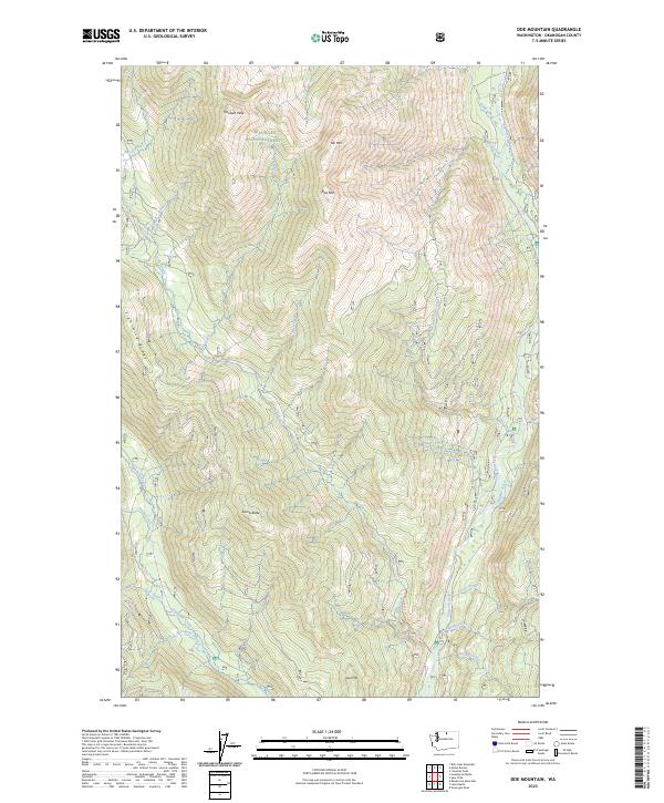 USGS Topographic Map – Doe Mountain