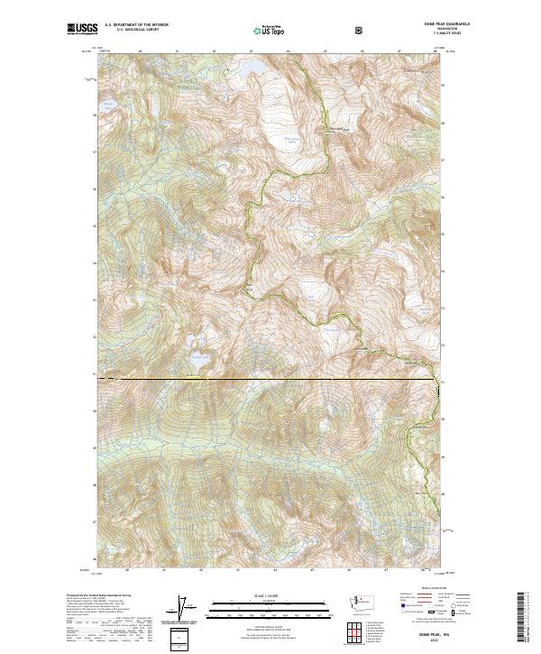 USGS Topographic Map – Dome Peak
