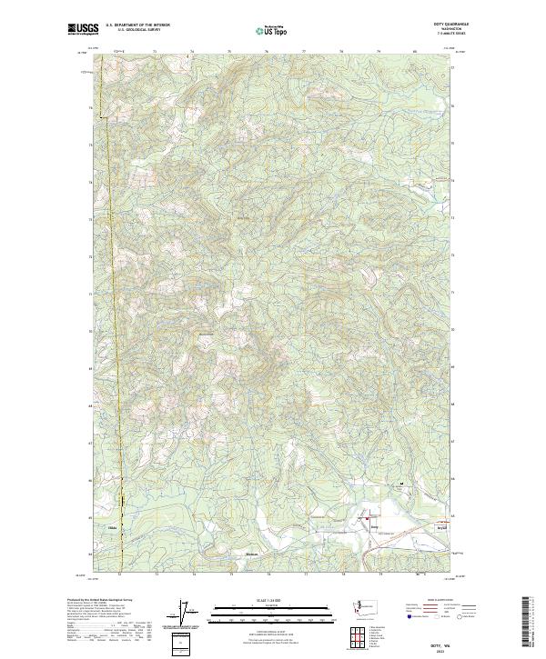 USGS Topographic Map – Doty