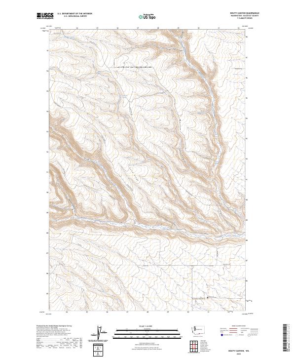 USGS Topographic Map – Douty Canyon