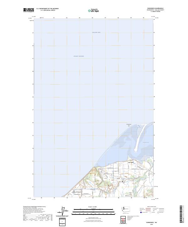 USGS Topographic Map – Dungeness