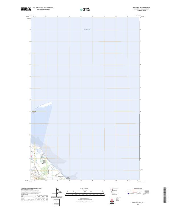 USGS Topographic Map – Dungeness OE E