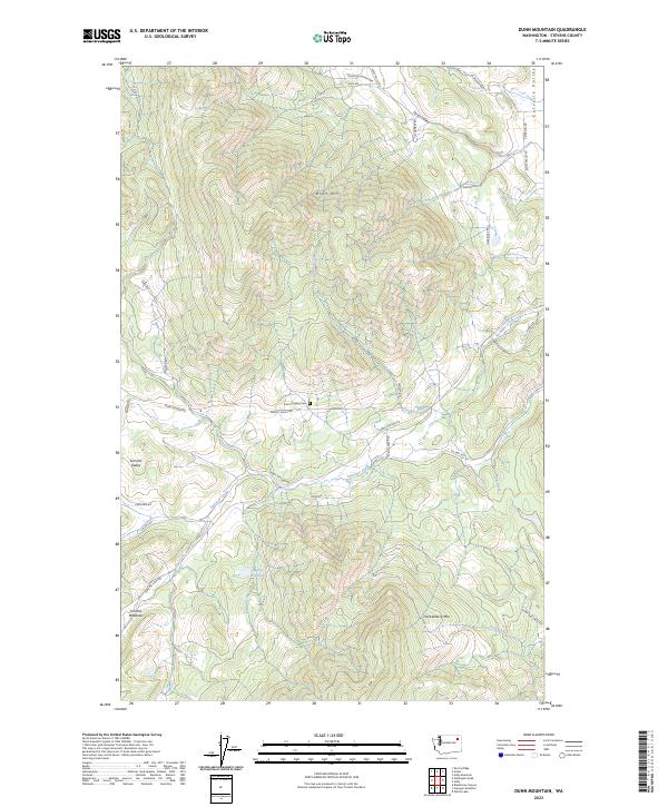 USGS Topographic Map – Dunn Mountain