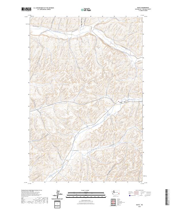 USGS Topographic Map – Dusty