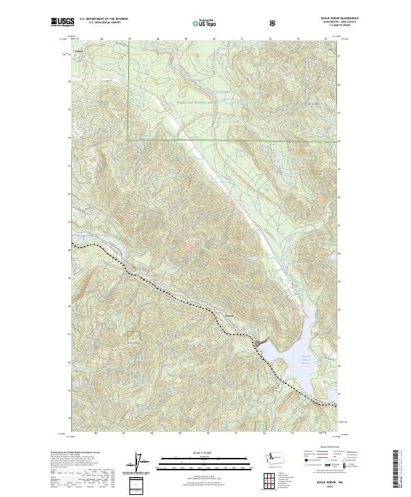 USGS Topographic Map – Eagle Gorge