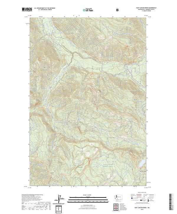 USGS Topographic Map – East Canyon Ridge