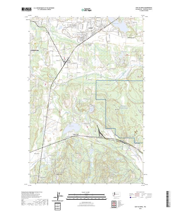 USGS Topographic Map – East Olympia