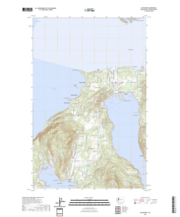 USGS Topographic Map – Eastsound