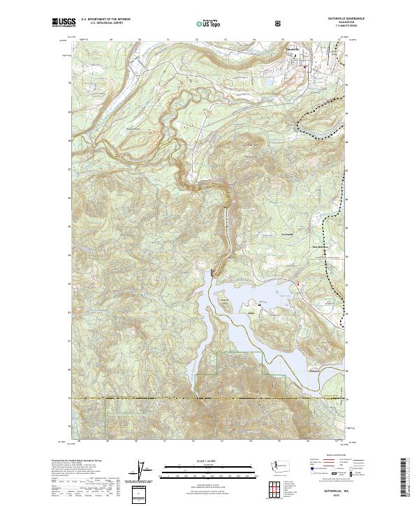 USGS Topographic Map – Eatonville