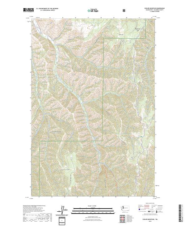 USGS Topographic Map – Eckler Mountain