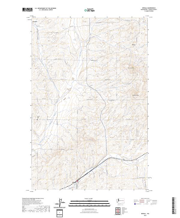 USGS Topographic Map – Edwall