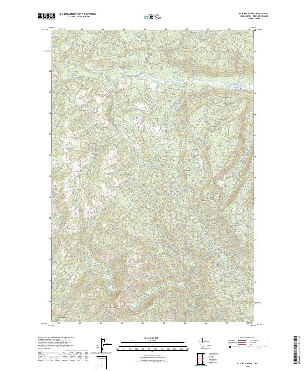 USGS Topographic Map – Elk Mountain