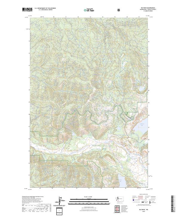 USGS Topographic Map – Elk Rock