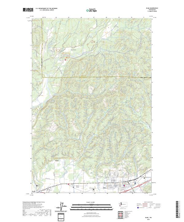 USGS Topographic Map – Elma