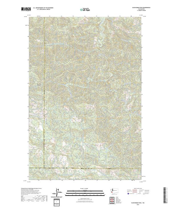 USGS Topographic Map – Elochoman Pass